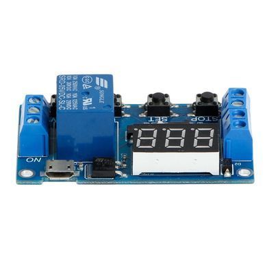 Реле з таймером DC 5-36V LED XY-J02, USB, цифрова затримка, тригер, циклічний таймер для DIY