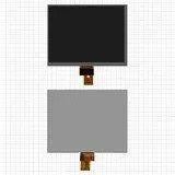 Дисплей LCD для планшета Tablet PC 8 ", 1024 * 768, 174 x 136 мм, 40pin, # HB080-DM877-27B L7-1, без рамки