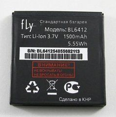 Акумуляторна батарея BL6412 для телефону Fly E158, IQ434 # 3.H-7201-CS611A10-J00 / 3.H-7201-I630C0-J
