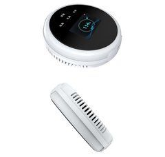 Детектор утечки газа Tuya WiFi, датчик метана, температуры, совместимый с Smart Life
