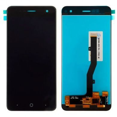 Дисплей ZTE Blade V8 Mini модуль в сборе с тачскрином, черный, Original PRC, без рамки