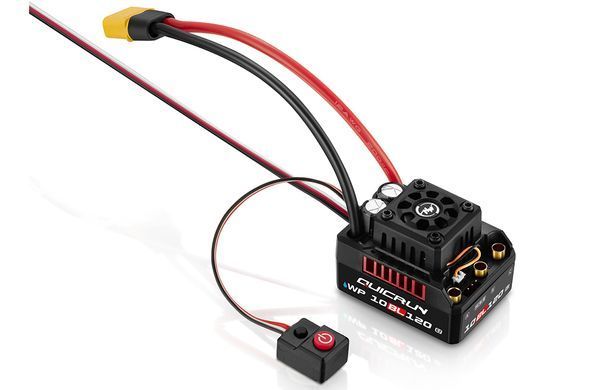 Регулятор мотора ESC 120A Hobbywing QuicRun WP 10BL120 G2 2-4S, для RC-моделей, водостойкий