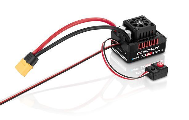 Регулятор мотора ESC 120A Hobbywing QuicRun WP 10BL120 G2 2-4S, для RC-моделей, водостойкий