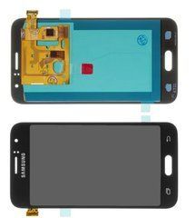 Дисплей Samsung J120h Galaxy J1 (2016) OLED модуль в зборі з тачскріном, чорний, High Copy, без рамки