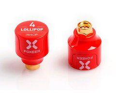 Антена 5.8G RHCP FOXEER Lollipop 4 Stubby 2.6Dbi, SMA-Male, всеспрямована, червона