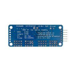 Модуль управления сервоприводами PCA9685, 16-Ch PWM контроллер, I2C, для Arduino Raspberry Pi ESP32