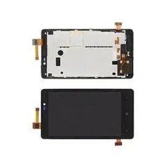 Дисплей LCD + тачскрін Nokia Lumia 820 модуль, High Copy, з рамкою