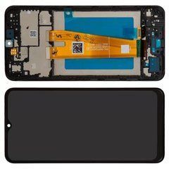 Дисплей Samsung A045 Galaxy A04 2022 модуль в сборе с тачскрином и рамкой, Original PRC, черный, Original PRC, с рамкой