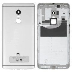 Задня кришка для смартфону Xiaomi Redmi Note 4, 4X, сіра, Original, з бічною кнопкою
