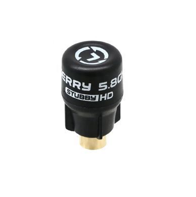 Антена 5.8G LHCP Rush Cherry StubbyHD 1.2Dbi, RP-SMA-Male прямий, чорна, для FPV дронов