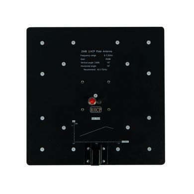 Антена 6.5G RHCP Broadband Maple Wireless 20Dbi, SMA-Female, патч спрямована, для FPV дронів