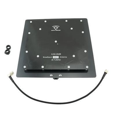 Антена 6.5G RHCP Broadband Maple Wireless 20Dbi, SMA-Female, патч спрямована, для FPV дронів