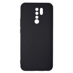 Чохол для телефону Xiaomi Redmi 9 чорний, силікон+пластик, cover full
