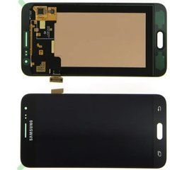 Дисплей Samsung J320H / DS Galaxy J3 (2016) модуль в зборі з тачскріном, чорний, AMOLED, Original, без рамки
