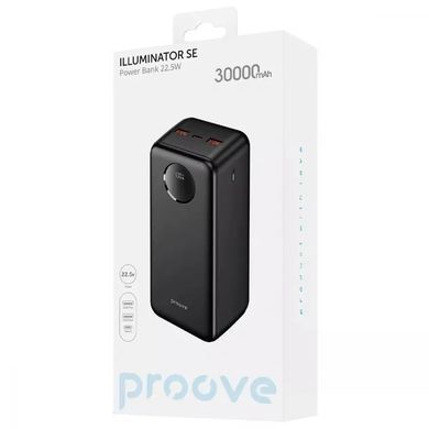 Повербанк Proove Illuminator SE 30000mAh, 22,5W, зовнішній акумулятор, батарея, УМБ, power bank
