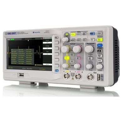 Осциллограф цифровой SIGLENT SDS1052DL+, 2-канальный, полоса пропускания 50Mhz, 7" TFT-дисплей 800&times;480