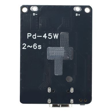 Модуль зарядний IP2369 45W Type-C PD для АКБ 18650 / 21700 2S&ndash;6S, заряд-розряд, Fast Charge
