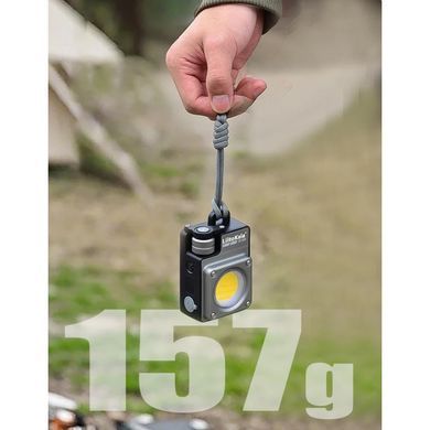 Фонарь портативный LiitoKala XY-009 Black, LED COB, 3500LM, акб 3000mAh, Type-C, регулируемый