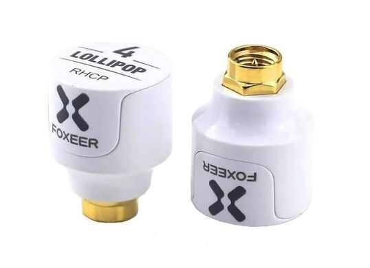 Антена 5.8G RHCP FOXEER Lollipop 4 Stubby 2.6Dbi, SMA-Male, всеспрямована, біла